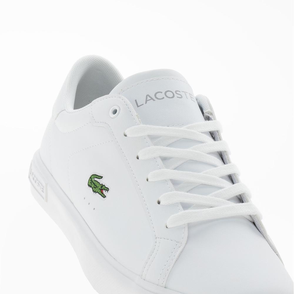 Buty młodzieżowe Lacoste Powercourt 1263 SUJ 751SUJ0003-21G - białe