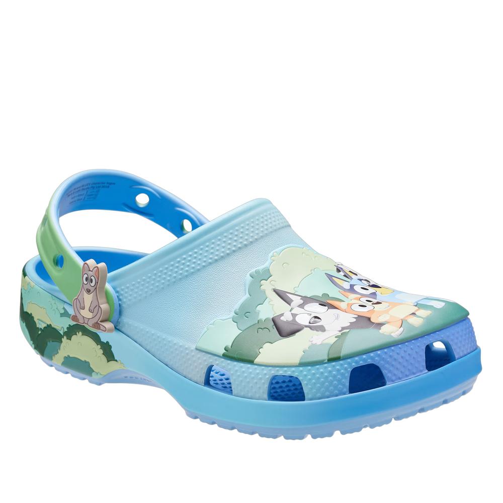 Klapki dziecięce Crocs Toddler Bluey Best Buddies Classic Clog 212369-90H - niebieskie