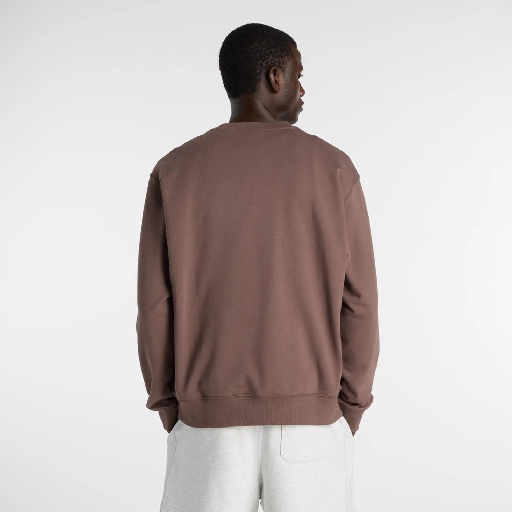 Bluza męska New Balance MT41547ABP - brązowa