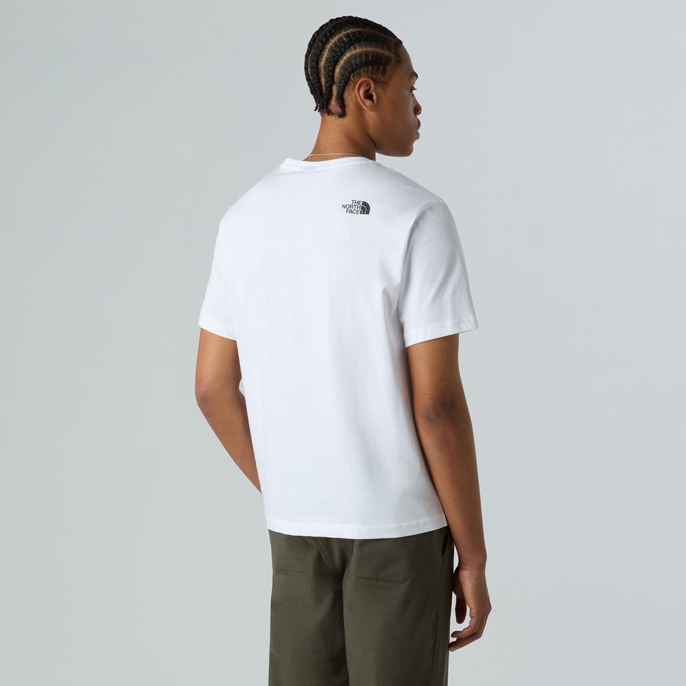 Koszulka męska The North Face Mountain 0A8E3MFN41 - biała