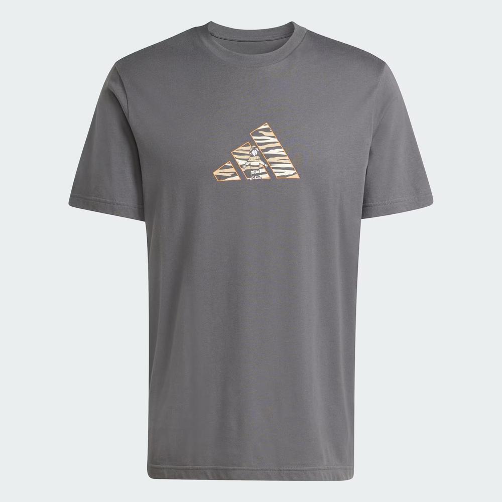 Koszulka męska adidas Camo Expolorer Graphic JZ7501 - szara