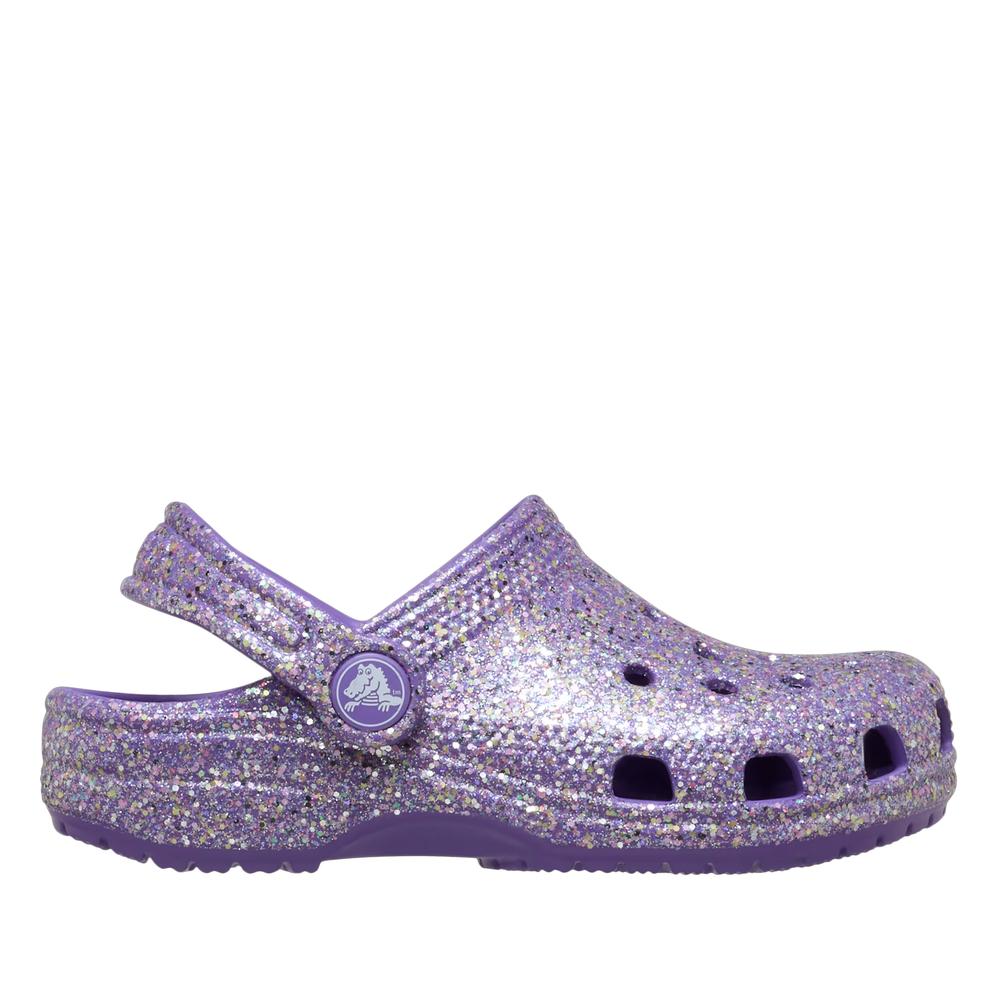 Klapki dziecięce Crocs Classic Fantasy Glitter Clog 212562-510 - fioletowe