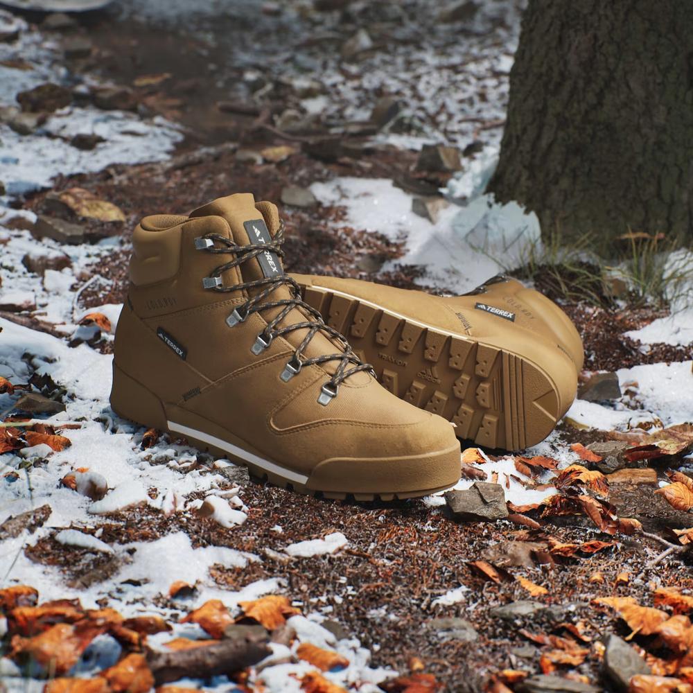 Buty męskie adidas Terrex Snowpitch Cold.Rdy Hiking IH3664 - brązowe