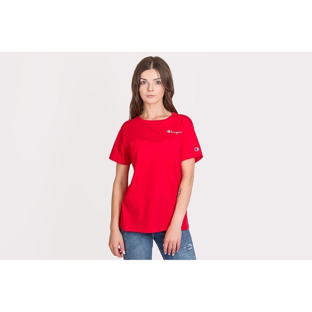 CHAMPION SMALL SCRIPT LOGO CREW NECK > 112195-RS017