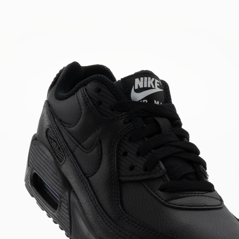 Buty młodzieżowe Nike Air Max 90 Leather CD6864-028 - czarne