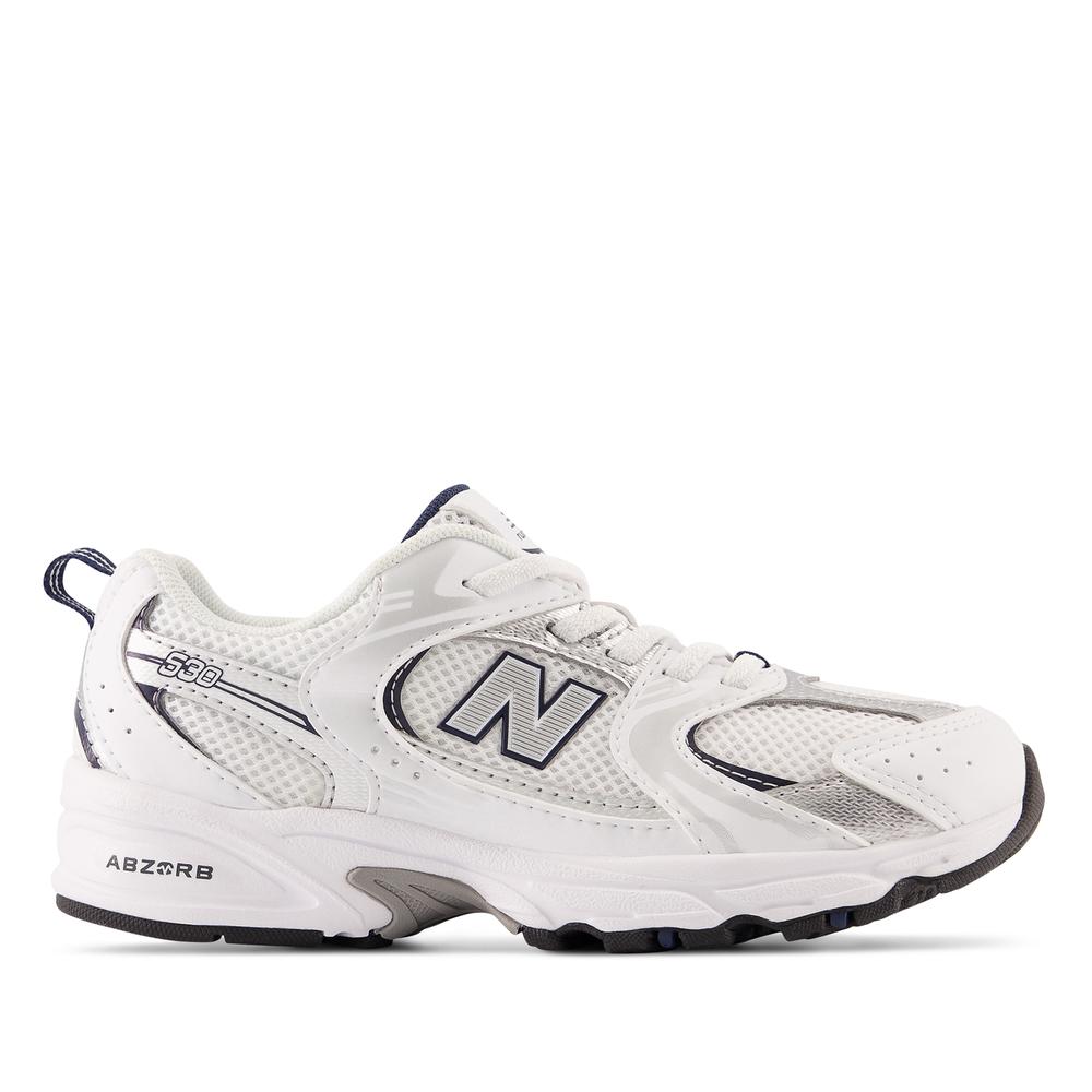Buty dziecięce New Balance PZ530SB1 - białe
