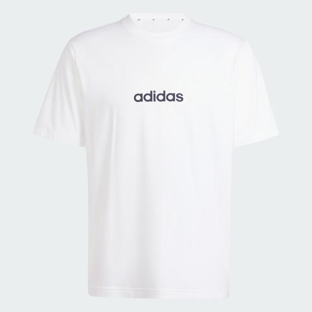 Koszulka męska adidas Sportswear Essentials Linear Single JE9000 - biała
