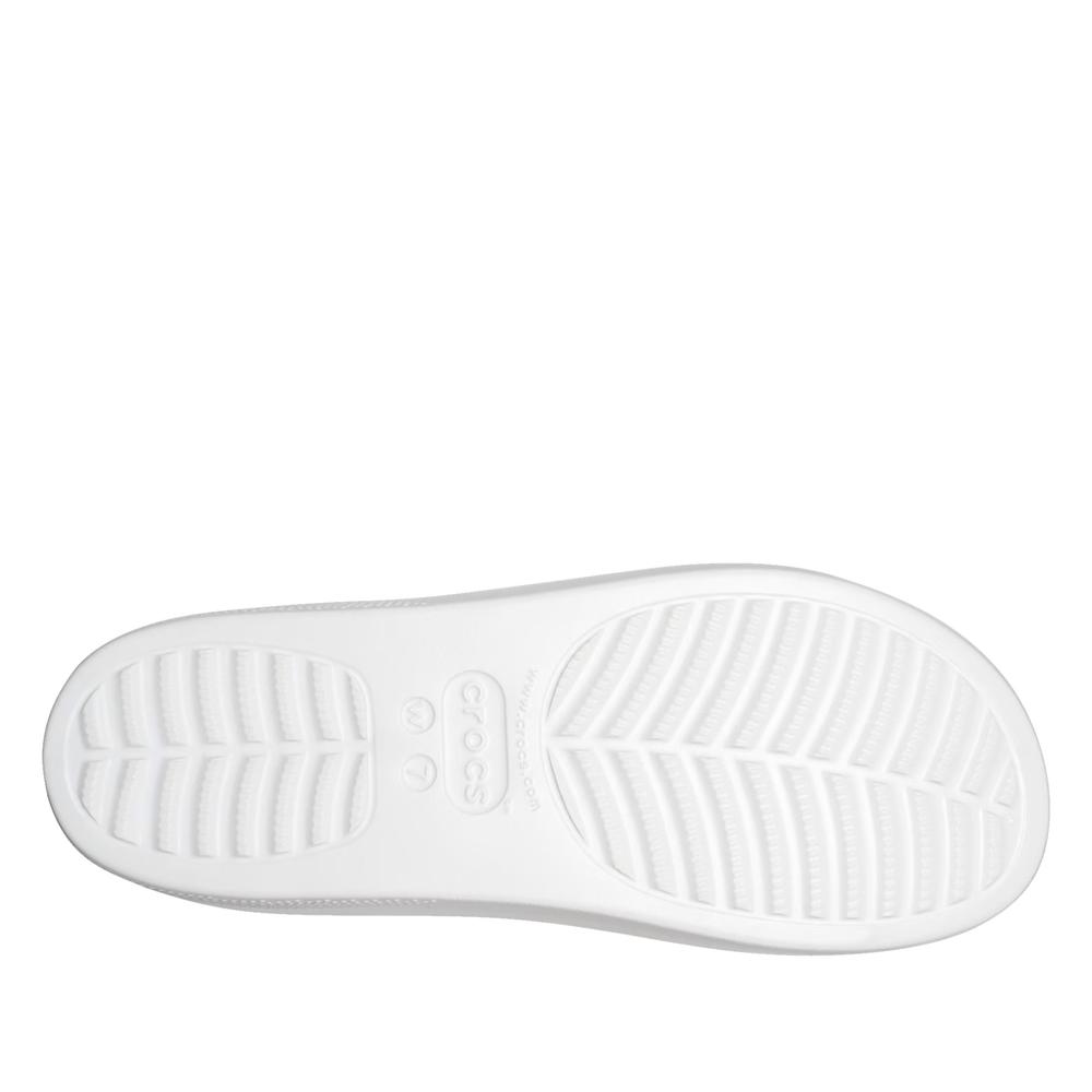 Klapki Crocs Classic Platform Slide 208180-100 - białe
