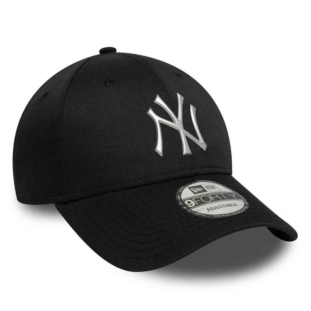 Czapka unisex New Era New York Yankees MLB Metallic 9FORTY 60771846 - czarna