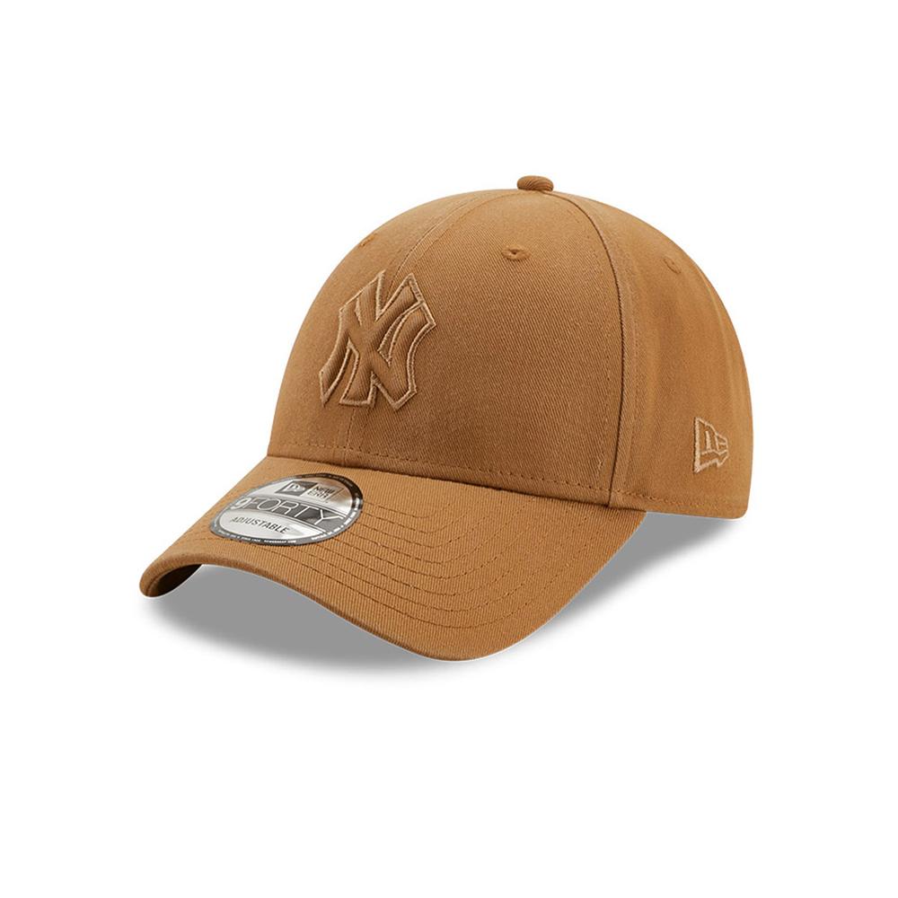 Czapka z daszkiem New Era New York Yankees Raised Logo 9FORTY 60222344 - brązowa