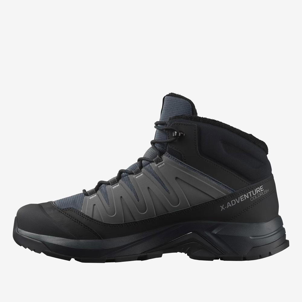 Buty męskie Salomon X-Adventure Coldrush Waterproof L47856000 - czarne