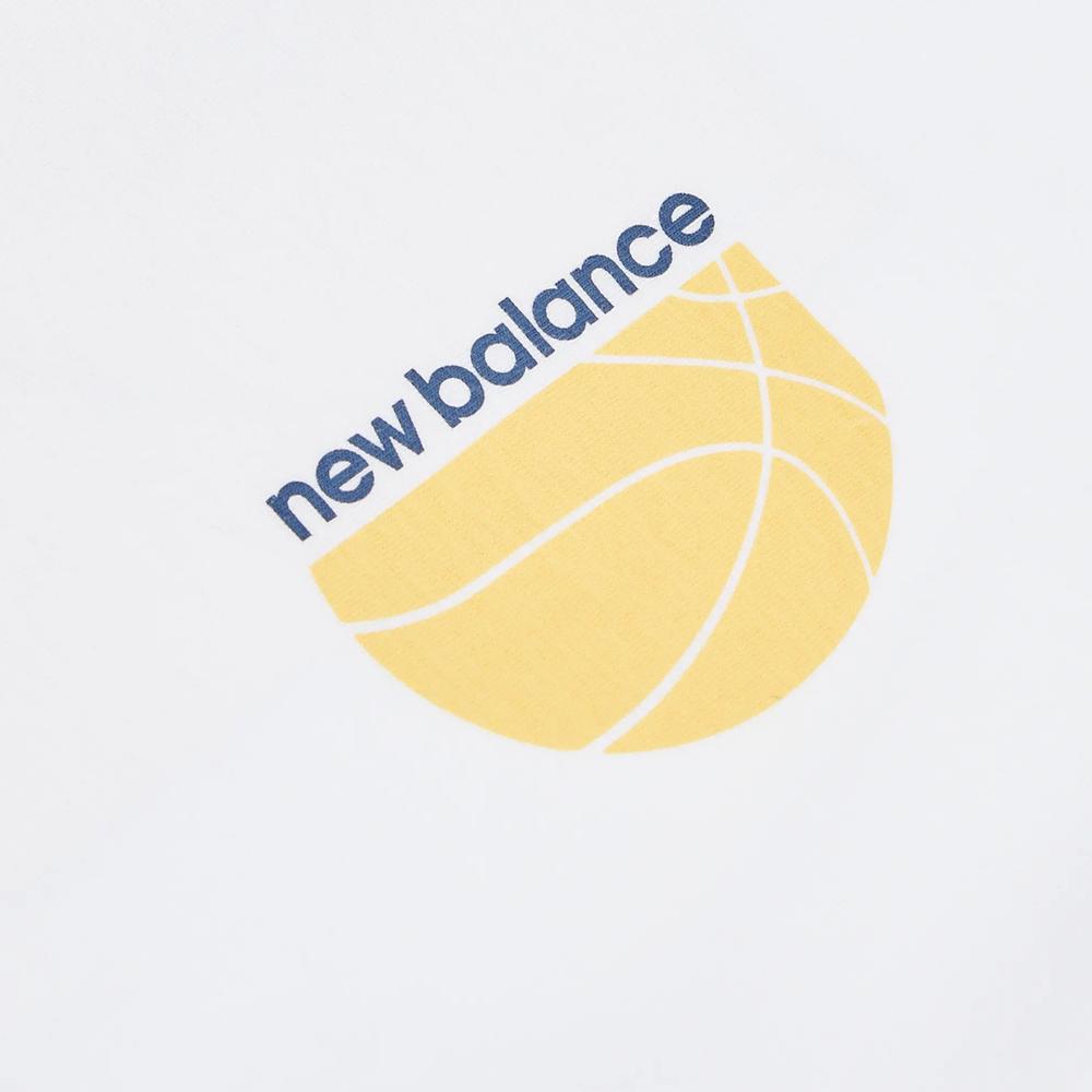 Koszulka dziecięca New Balance LAKB0157BWE - biała