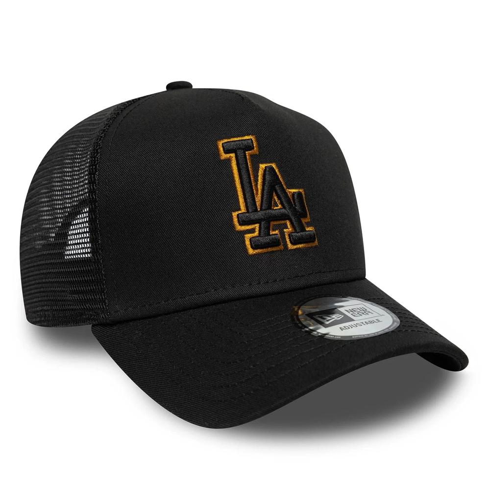 Czapka unisex New Era LA Dodgers MLB Outline 9FORTY Trucker 60771720 - czarna