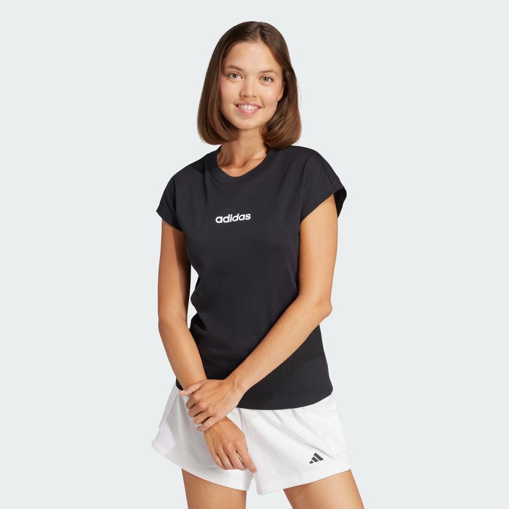 Koszulka damska adidas Sportswear Linear JC8238 - czarne