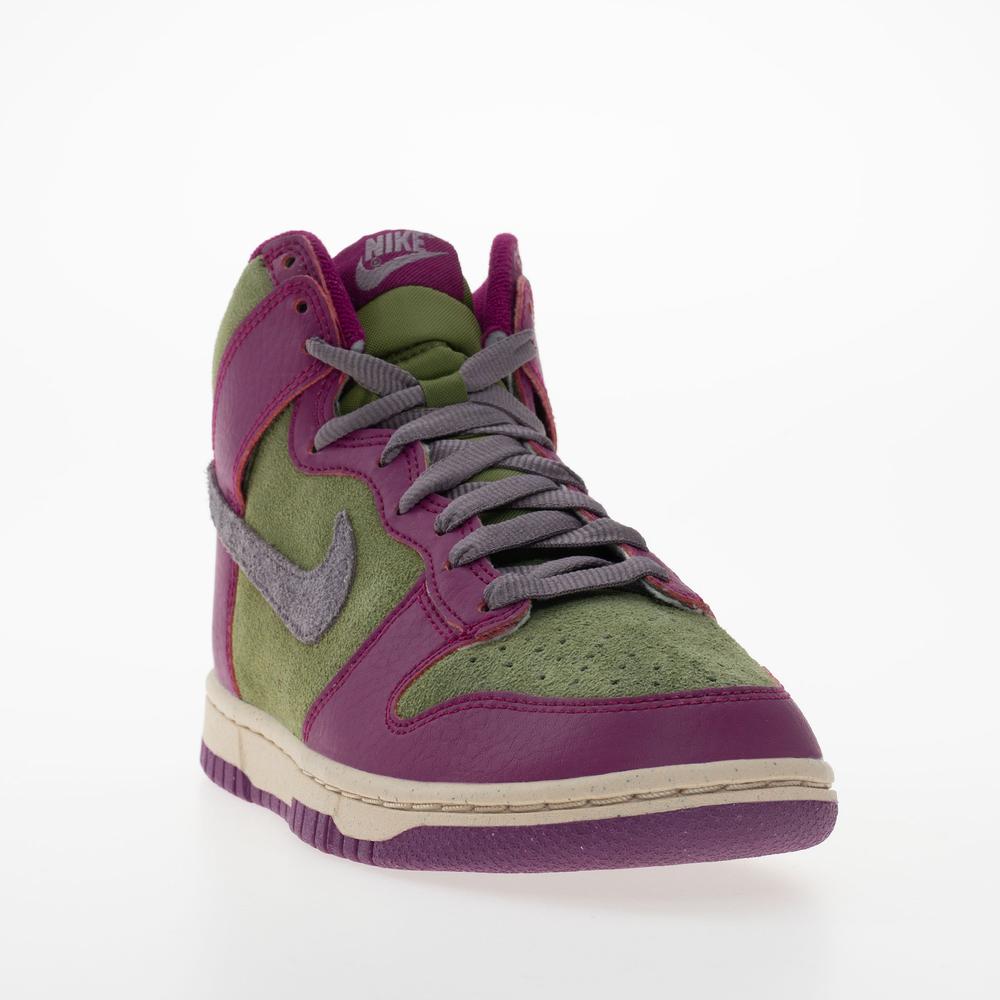 Buty damskie Nike Dunk High FB1273-500 - fioletowo-zielone
