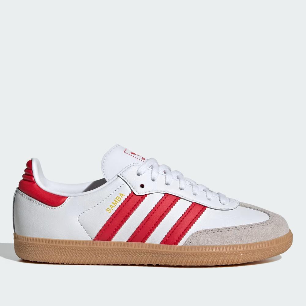 Buty młodzieżowe adidas Originals Samba OG J JQ2833 - białe