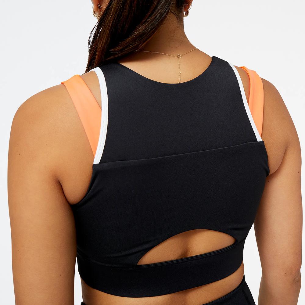 Biustonosz sportowy New Balance WB21110NDF - czarny