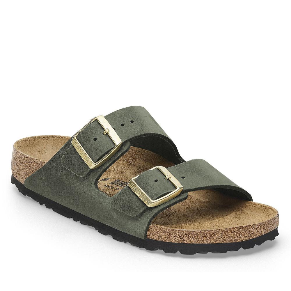 Klapki damskie Birkenstock Arizona 1027948 - zielone