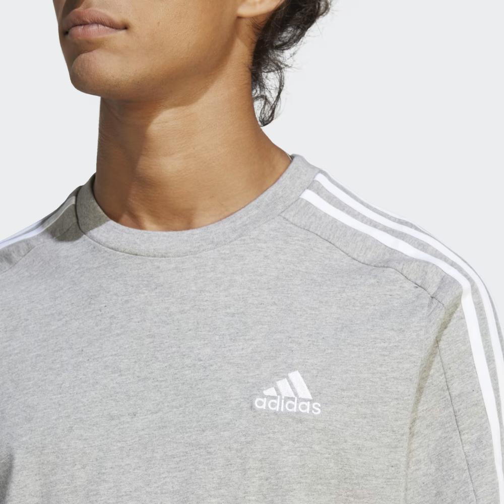 Koszulka adidas Essentials Single Jersey 3-Stripes IC9337 - szara