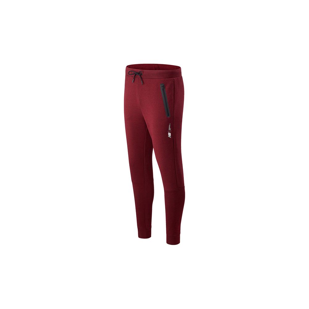 Spodnie dresowe New Balance MP11143GTH - bordowe