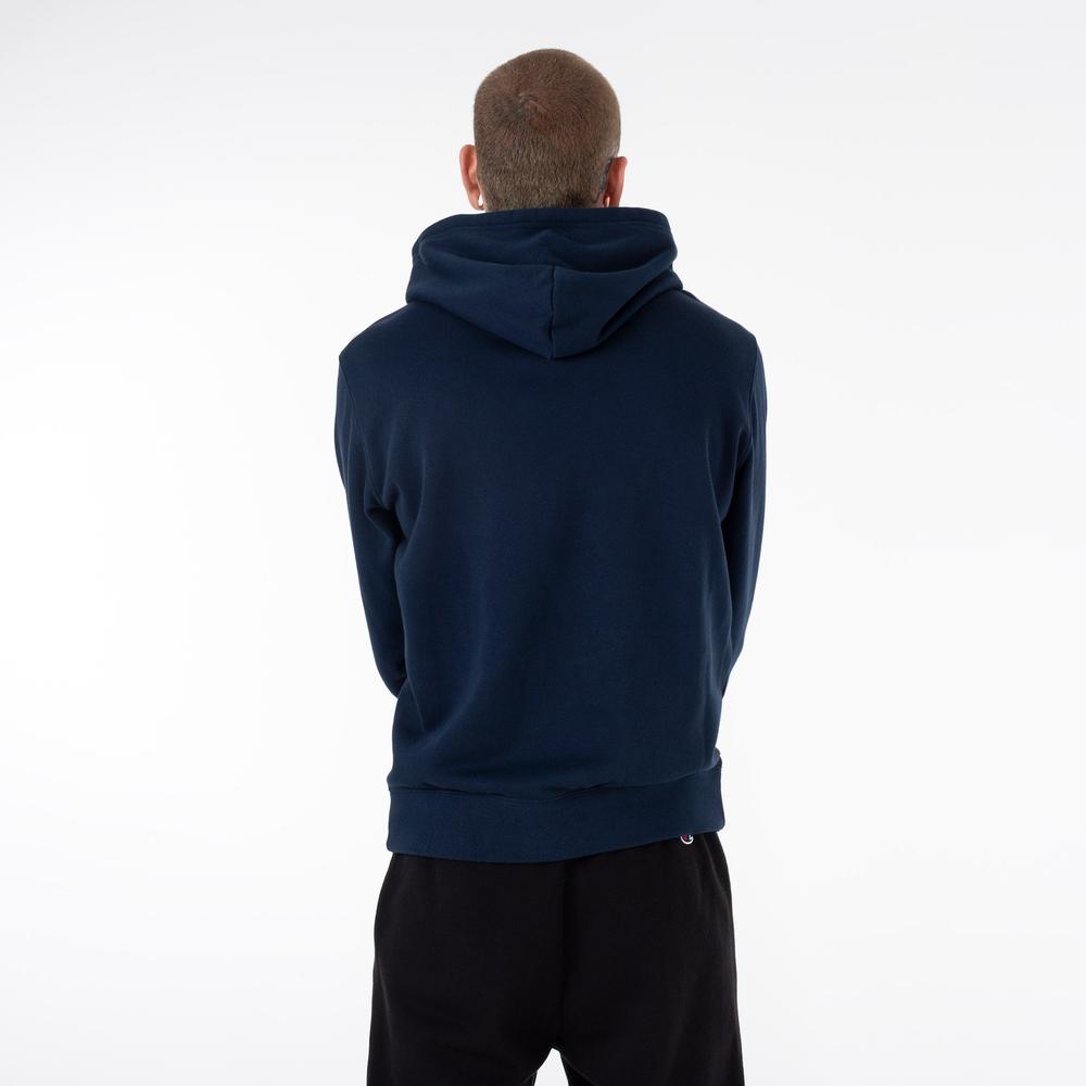 Bluza Champion Embroidered Full-Zip Heavy Cotton Hoodie 218493-BS538 - granatowa