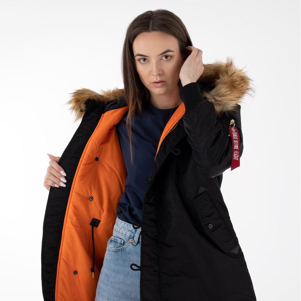 Kurtka Alpha Industries Long Fishtail 198013533 - czarna
