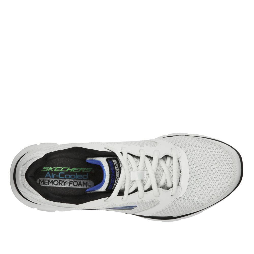 Buty męskie Skechers Flex Advantage 4.0 232225WBK - białe