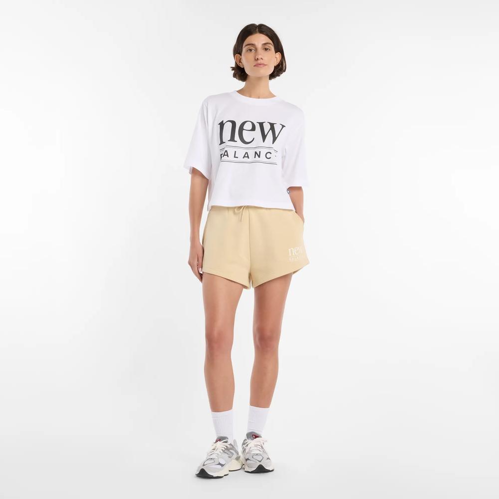 Spodenki damskie New Balance WB61Y80AABC - beżowe