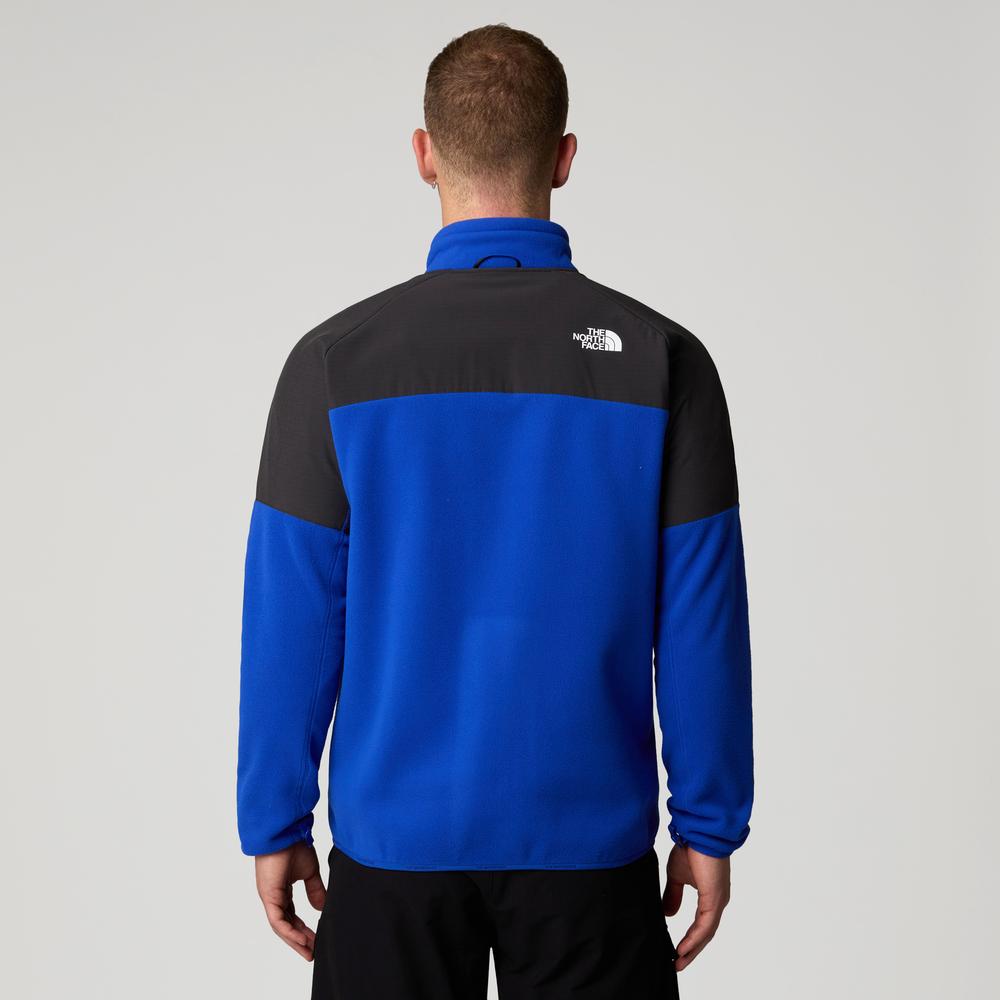 Bluza The North Face 100 Glacier Heavyweight Full-Zip Fleece 0A89JGJL11 - granatowo-czarna
