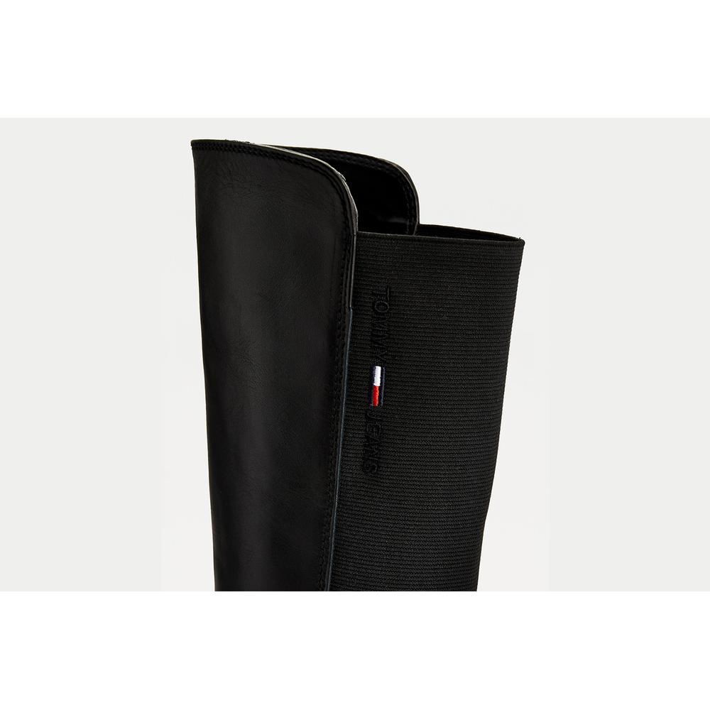 Tommy Jeans Essential Cleat Leather Knee High > EN0EN01549-BDS