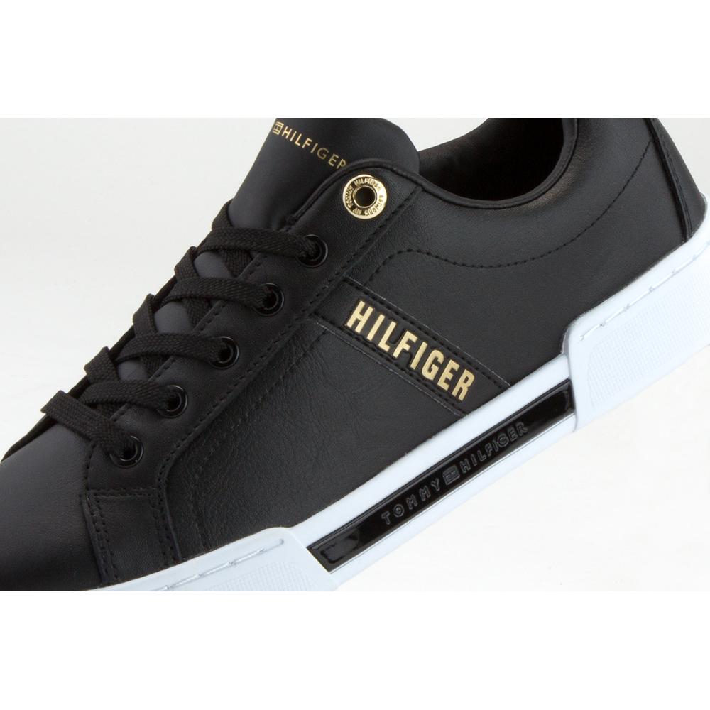 TOMMY HILFIGER GOLD-TONE DETAILING TRAINERS > FW0FW05217-BDS