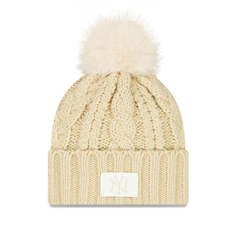 Czapka damska New Era Cabla Wide New York Yankees 60691288 - beżowa