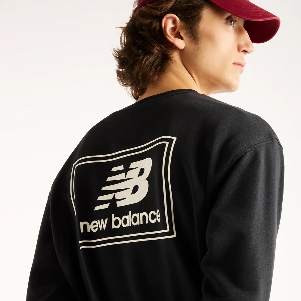 Bluza męska New Balance Woven Label MT6175T5BK - czarna