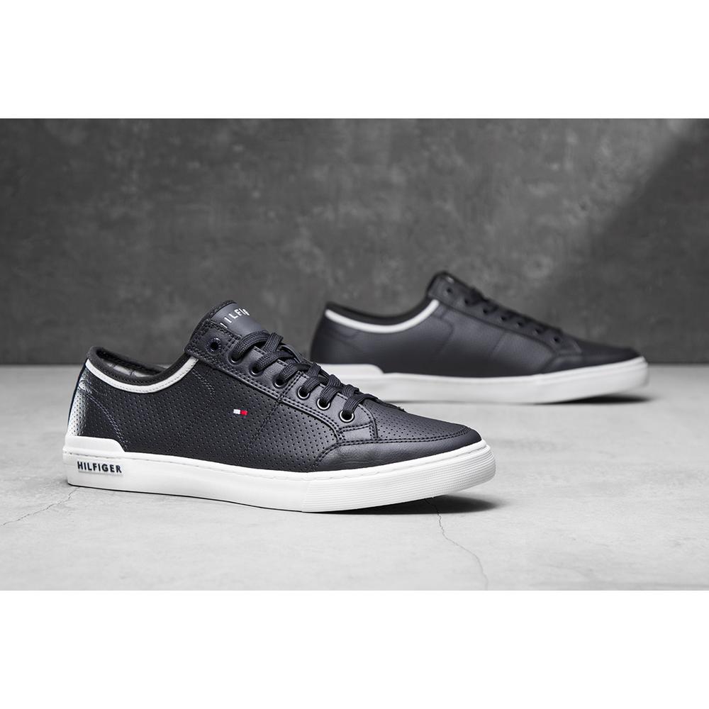 TOMMY HILFIGER CORE CORPORATE LEATHER SNEAKER > FM0FM00552 403