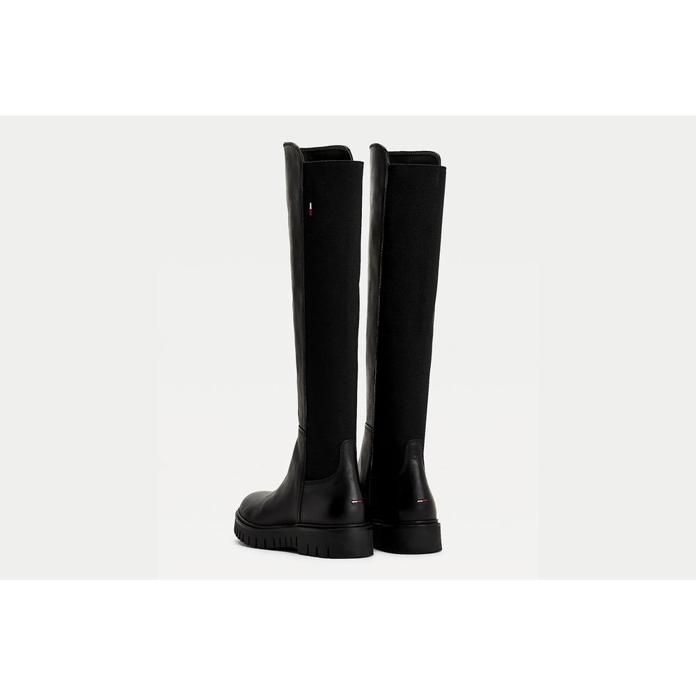 Tommy Jeans Essential Cleat Leather Knee High > EN0EN01549-BDS