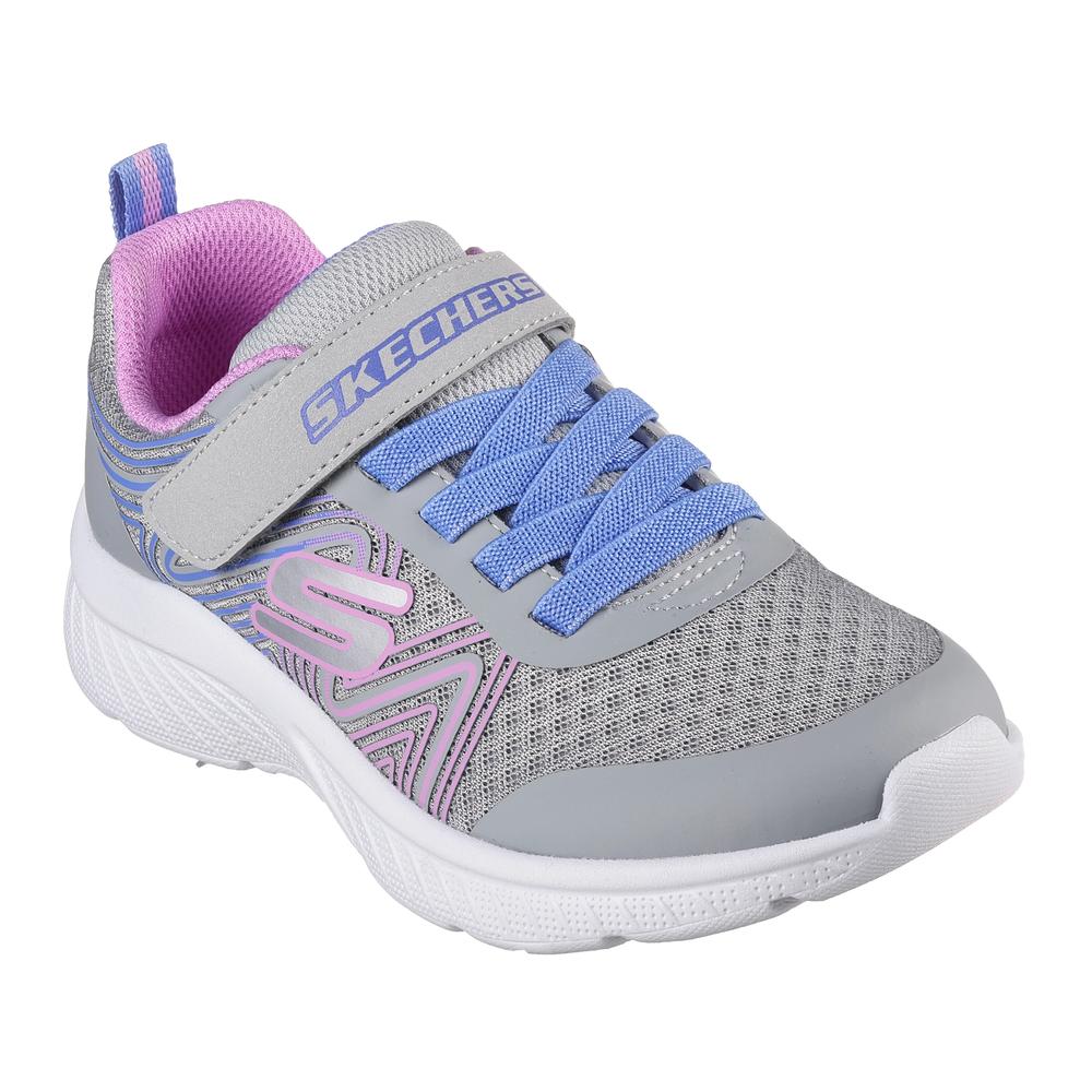 Buty dziecięce Skechers Microspec Plus Swirl Sweet 303535LGYMT - szare