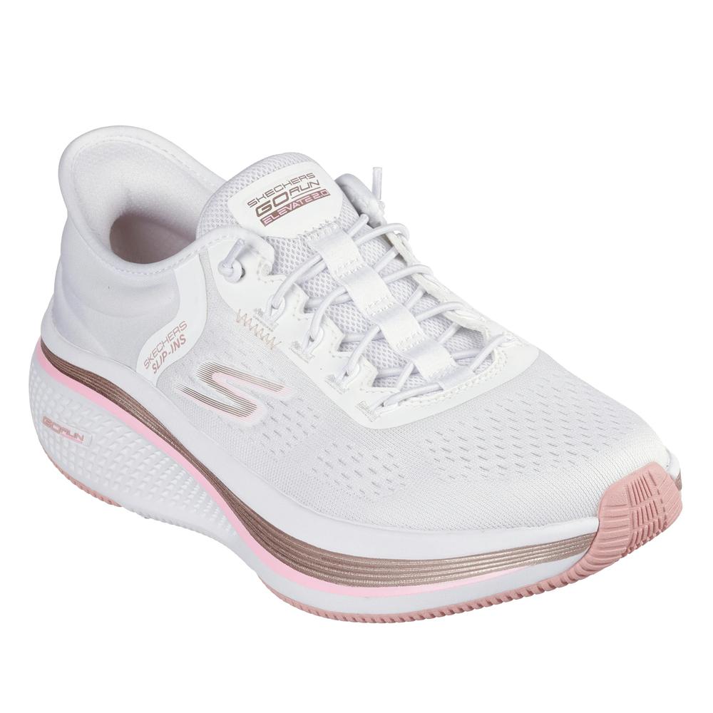 Buty damskie Skechers Go Run Elevate 2.0 - Banyan 129006WPK - białe