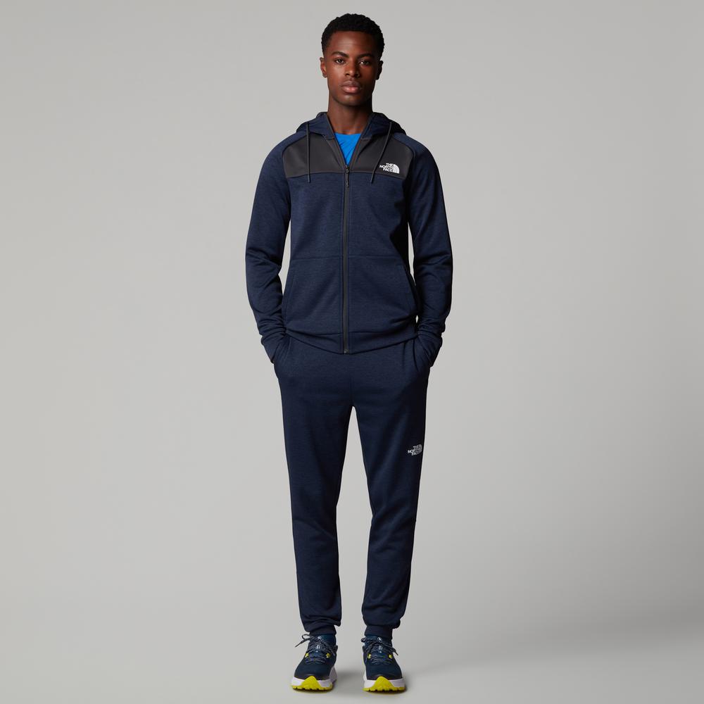 Bluza męska The North Face Reaxion Fleece Full-Zip Hoodie 0A8CNP9U21 - granatowo-czarna