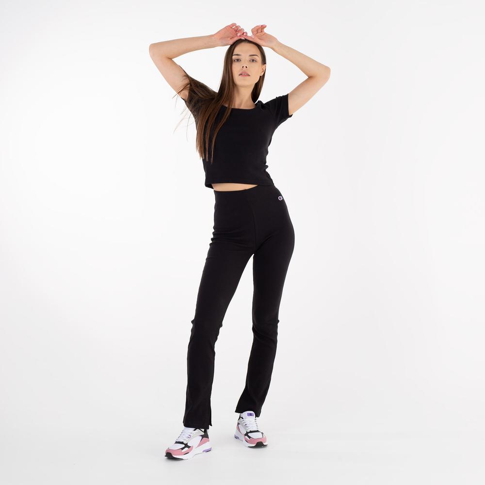 Spodnie Champion Minimal High-Waisted Leggings 116264-KK001 - czarne
