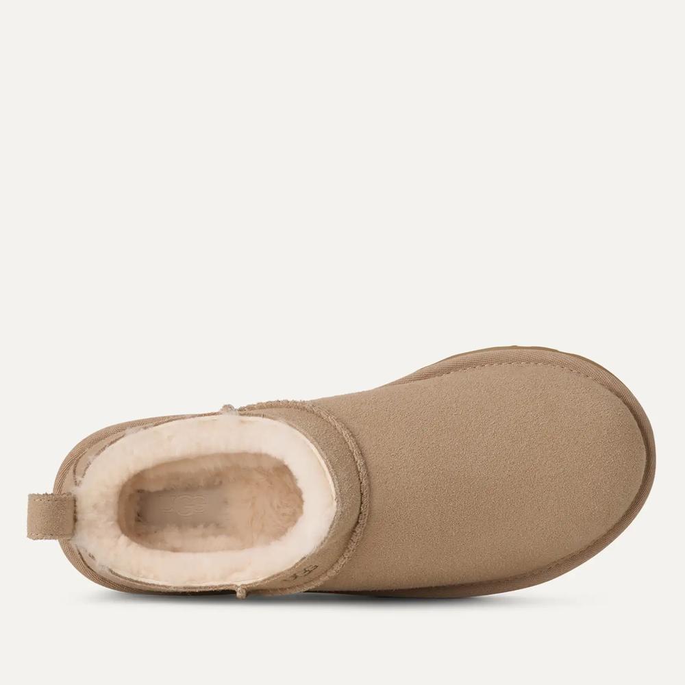 Buty damskie Ugg Classic Micro Boot 1173891-SAN - beżowe