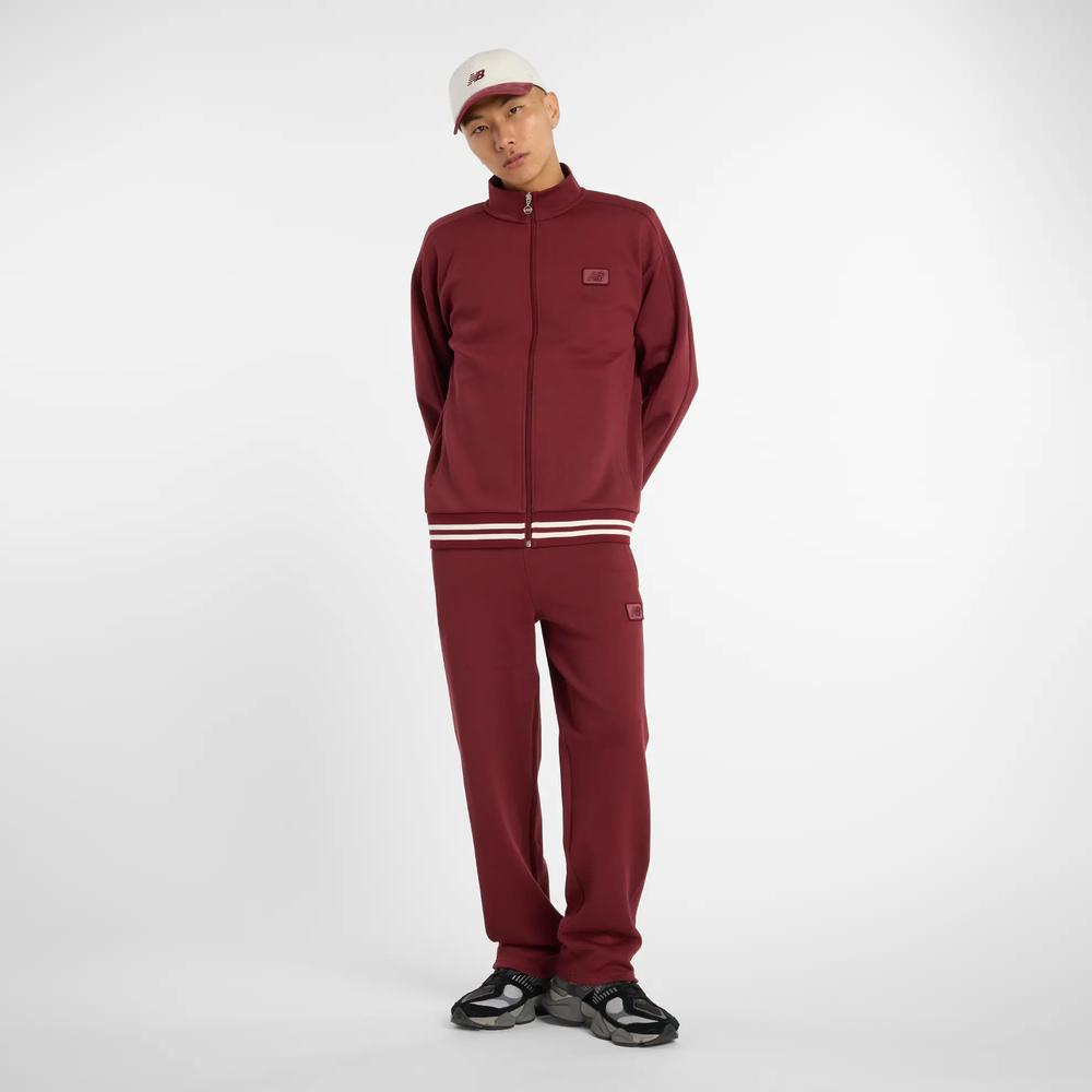 Spodnie męskie New Balance MP53501MHB - bordowe