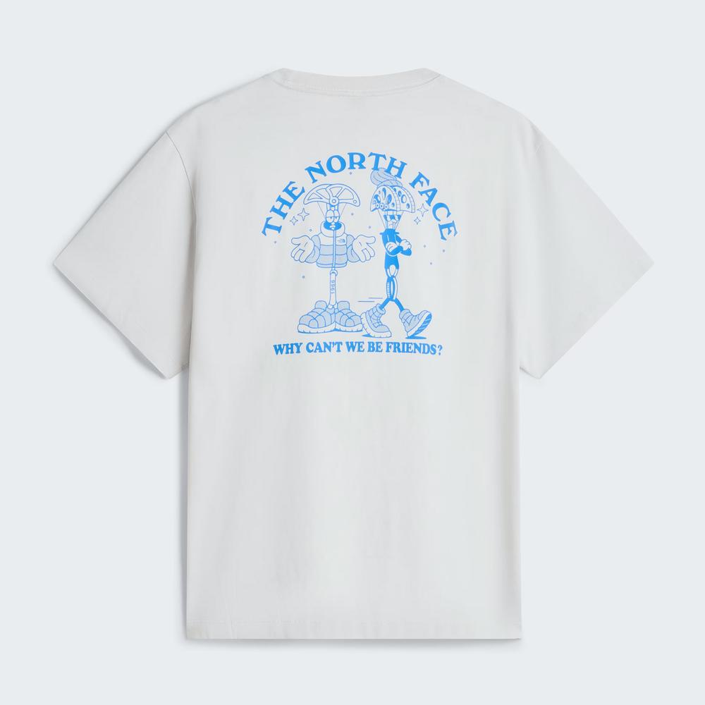Koszulka męska The North Face Why Can't We Be Friends 0A8P58TFG1 - biała