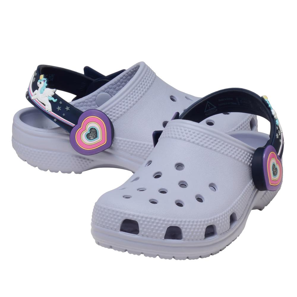 Klapki dziecięce Crocs Imagination Lights Backstrap Clog 211892-5BO - niebieskie