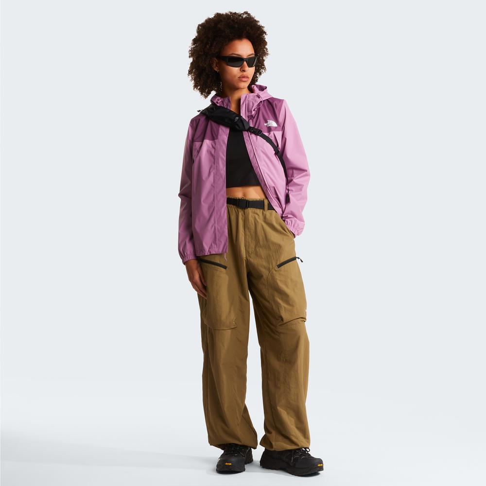 Kurtka damska The North Face Antora Rain Jacket 0A8BKDK221 - fioletowa