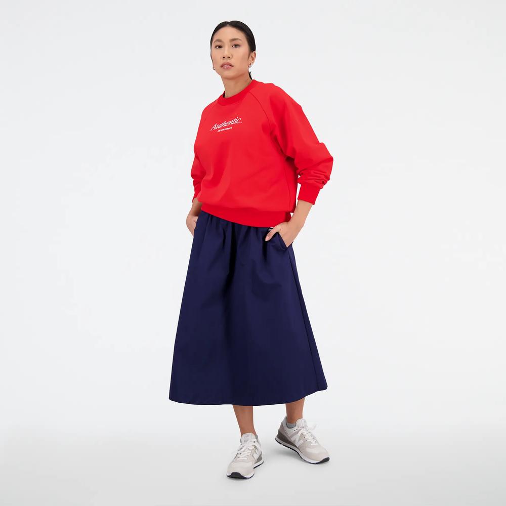 Bluza New Balance WT31557TRD - czerwona