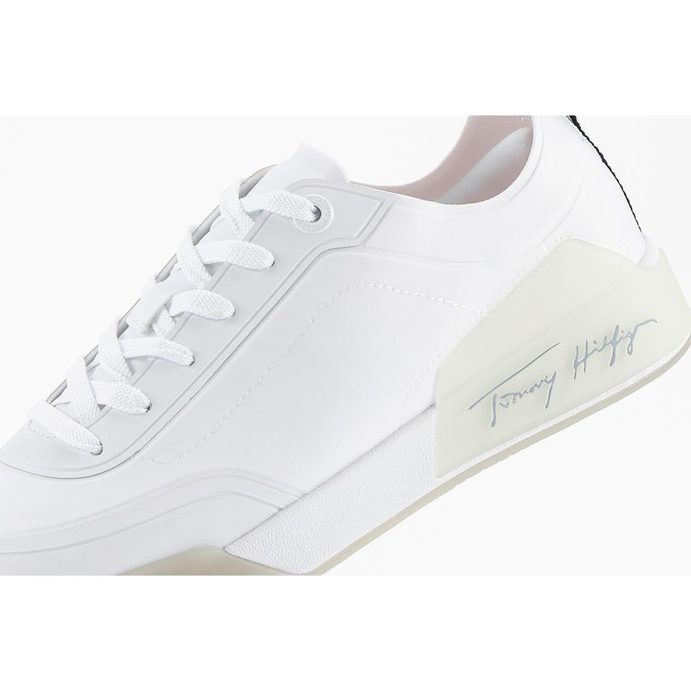 Buty Tommy Hilfiger Elevated Signature FW0FW06325-C1O - białe