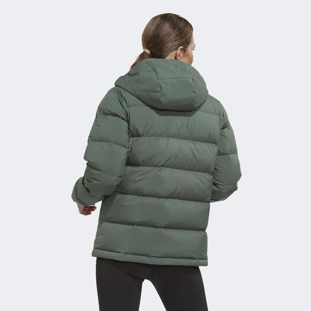 Kurtka adidas Helionic Hooded Down HG8746 - zielona