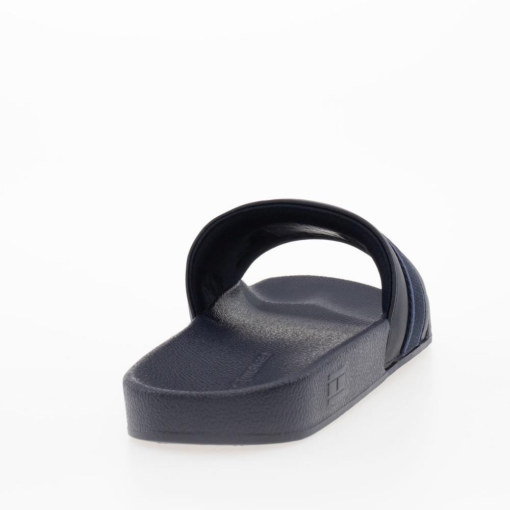 Klapki Tommy Hilfiger Poolside With Webbing Slide FW0FW08529-DW6 - czarne