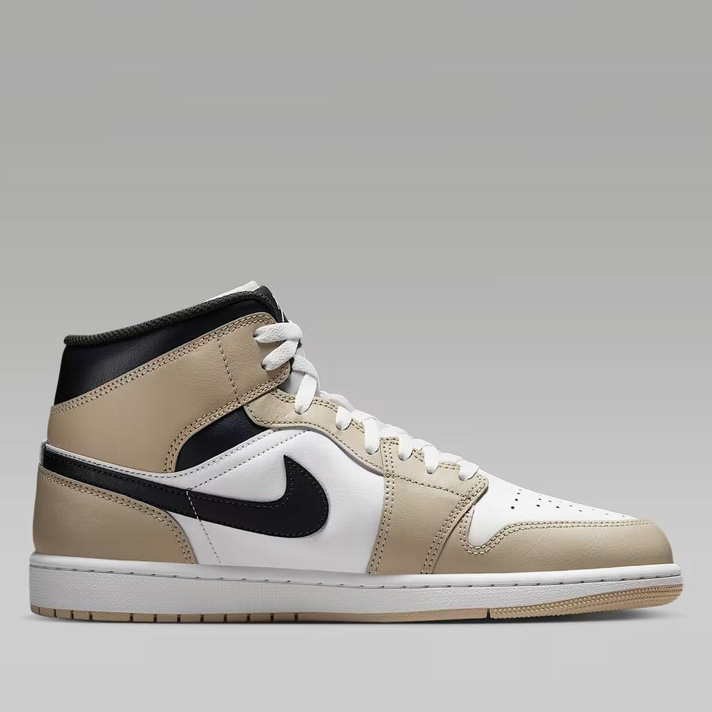 Buty męskie Air Jordan 1 Mid DQ8426-153 - biało-beżowe