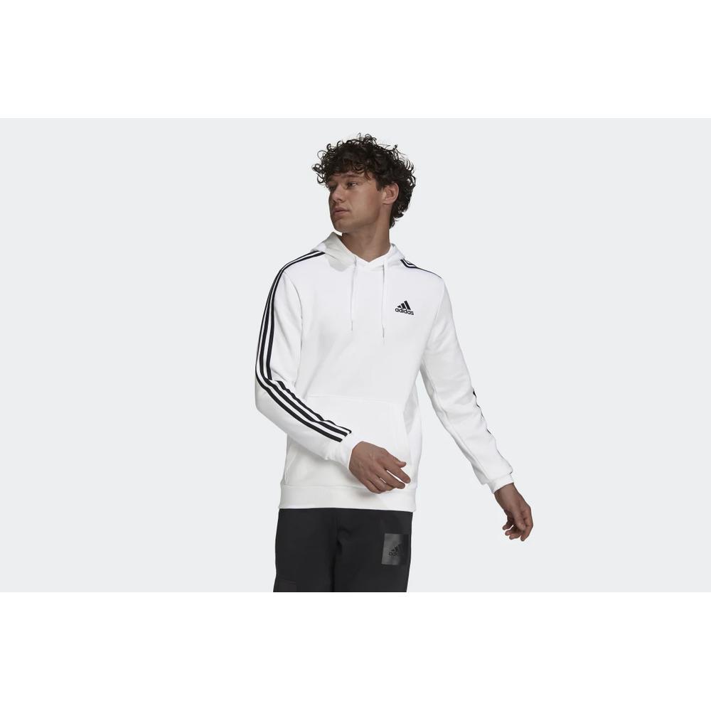 Bluza adidas Essentials Fleece 3-Stripes Hoodie GU2522 - biała